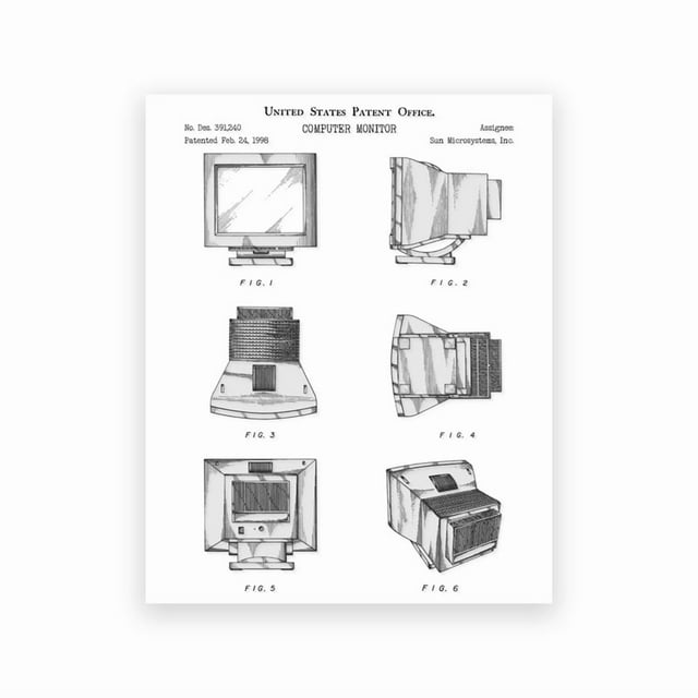 Computers and Electronics Patent Poster Technical Art Print Computer Gaming Room Wall Art Canvas Paitning Decor Gifts For Geeks