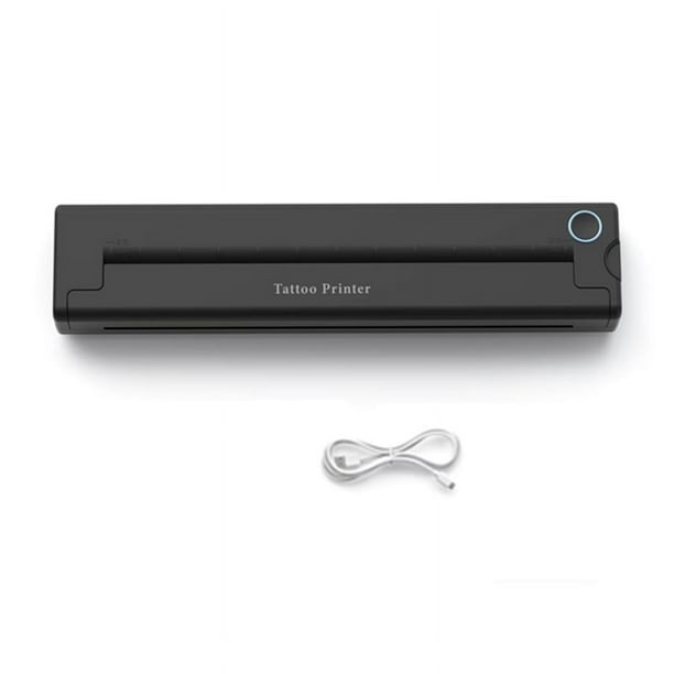 Impresora Portátil A4, Inalámbrica, Térmica, con Bluetooth, para Tatuajes, Mini Impresora Térmica, Impresora Fotográfica de Papel A4