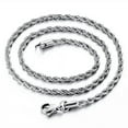 thumbnail image 3 of 2/3/4/5/6/7mm 316L Stainless Steel Women Men Rope Chains Necklaces 18-32'', 3 of 4