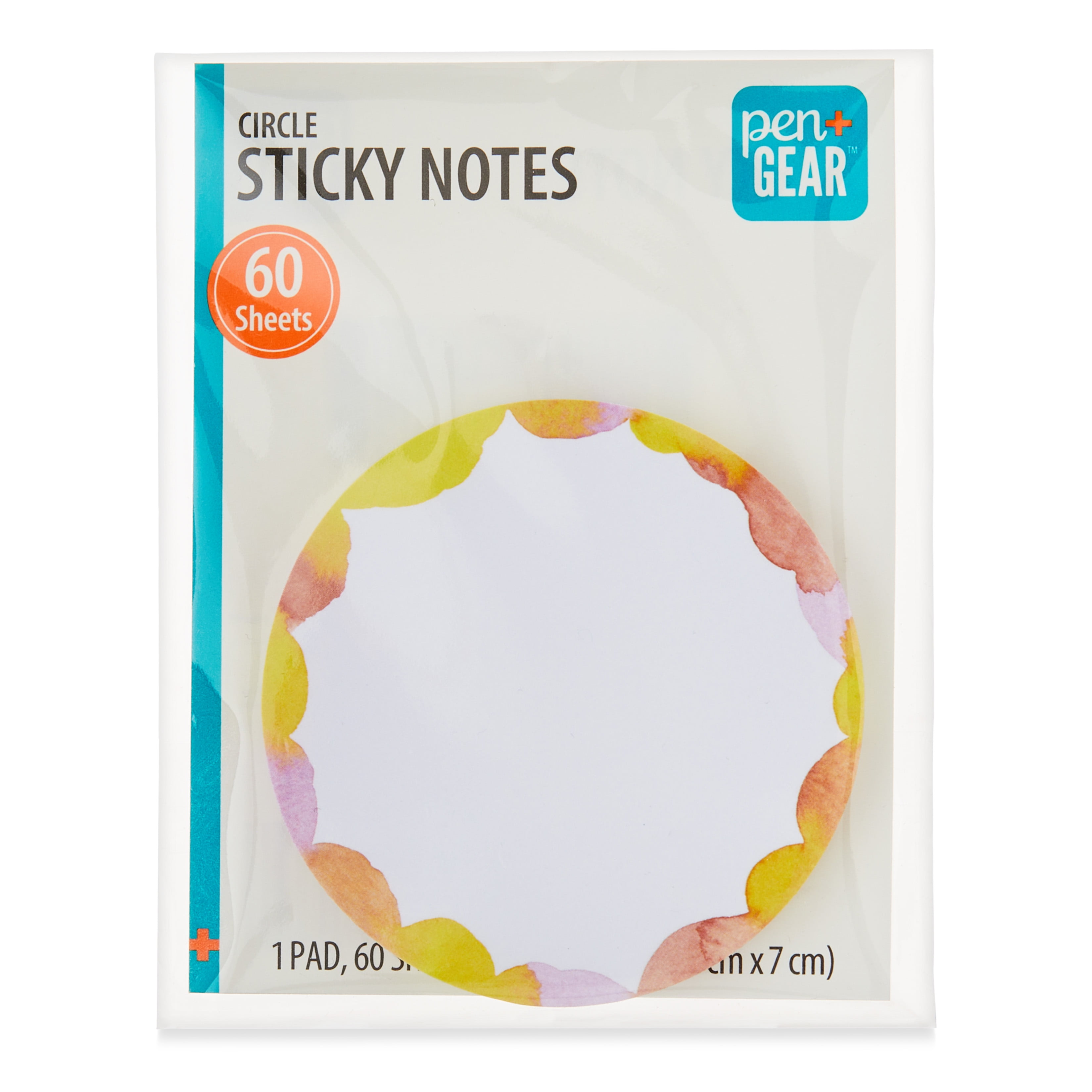 (12 pack) Pen+Gear Circle Sticky Notes,2.75" x 2.75", 60 Sheets/Pad, 1 Pad/Pack