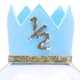 thumbnail image 5 of 2X de Cumpleanos Primera Segunda Tercera 1/2 Recien Nacido Diadema de Torta de Fiesta Azul, 5 of 8