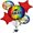 Congrats Red, variant on PMU 5-Piece 'Way to Go Grad' Star Balloon Bouquet – Mylar Balloons for Graduation Party Decorations, Congrats Celebration Supplies, Green