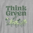 thumbnail image 2 of Boy's Mickey & Friends Green Think Plant Lovers  Graphic Tee Athletic Heather Medium, 2 of 5