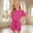 Hot Pink#F, variant on Girls Casual Outfit Sets Loose Fit O-Neck Drop Shoulder Short Sleeve Tops With Shorts Solid Color Two Piece Playwear Boho Clothes Sets