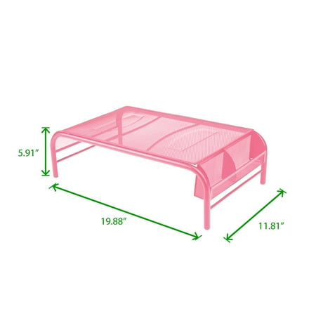 Mind Reader - Mesh Monitor Stand - Pink