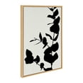 thumbnail image 2 of Kate and Laurel Sylvie BB Branch Framed Canvas Wall Art by Border Bloom, 23x33 Natural, Decorative Nature Shadow Art for Wall, 2 of 7