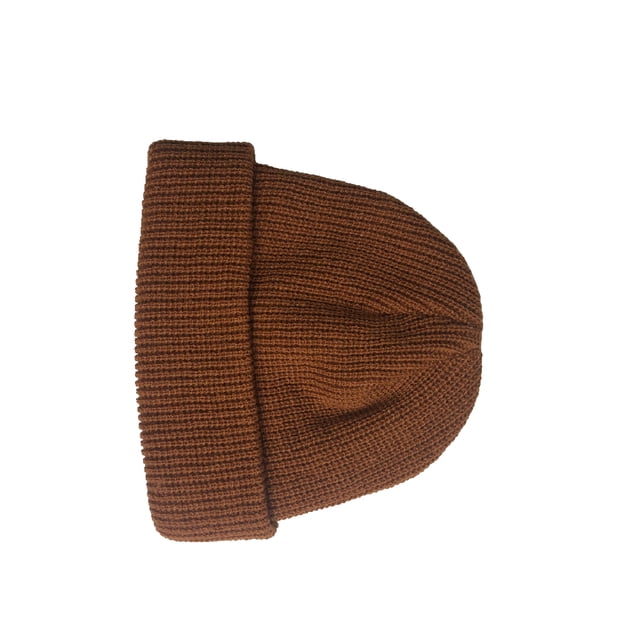 Tuque Tricotée Exquise Confortable Style Simple Femmes Hommes Mode Chapeaux Couvre-Chef Ornement Vêtement Accessoire pour Déco de Robe Brun