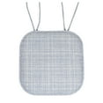 thumbnail image 2 of Aria Memory Foam Non-Slip Chair Cushion Pad with Ties 6 Pack - Silver Blue, 2 of 4