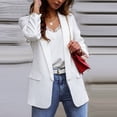 thumbnail image 2 of Womens Blazers For Work Casual Sevevn Womens Fashion Turn Down Collar Long Sleeve Casual Coat Suit Jacket, 2 of 4
