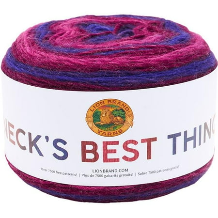 Lion Brand Neck's Best Thing Yarn-Berry (Best Thing For A Stiff Neck)