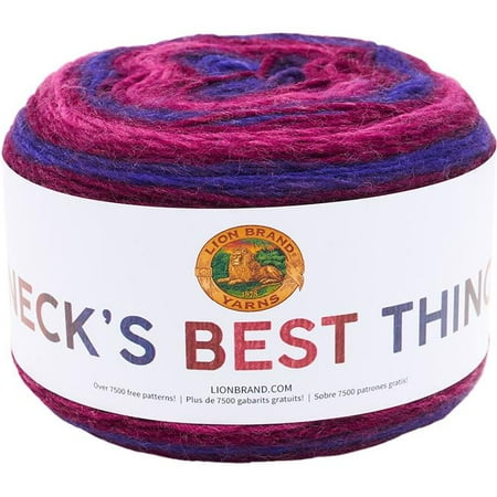 Lion Brand 219-606 Necks Best Thing Yarn - Berry