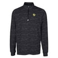 thumbnail image 2 of Men's Cutter & Buck Black Cal Poly Mustangs Big & Tall Traverse Camo Print Stretch Quarter-Zip Pullover Top, 2 of 3