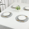 thumbnail image 7 of Unique Bargains 6 Packs Round Placemats for Kitchen Dining Table Decor Gray 14x14in, 7 of 7