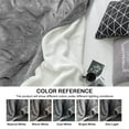 thumbnail image 6 of Sherpa Fleece Throw Blanket, Twin Size Soft Fuzzy Throw Blankets, Gray Warm Blanket, Cozy Fluffy Comfy for Sofa, Couch, Bed, Camping, Travel, 60" x 80", 6 of 8