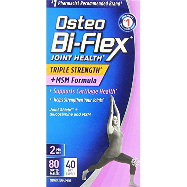 Osteo BiFlex Joint Health Triple Strength + MSM Formula 80 Tablets