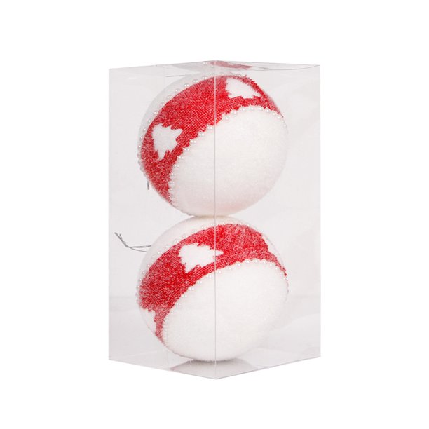 Bola De Navidad Colgante Bolas De Espuma Feliz Navidad Adornos Árbol De Navidad Decoraciones Para Fiestas 2 Uds Methold HA044225-02