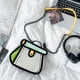 thumbnail image 5 of Bolso bandolera Bolsos de lona de estilo 3D Bolso de pastel con correa ajustable Bolso de cartera informal con dibujo en 2D, 5 of 8