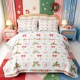 thumbnail image 2 of Manfei Vintage Santa Claus Quilt Full,Happy Xmas Full Bedspread Sets,3-Piece,1 Coverlet and 2 Pillowcases, 2 of 7