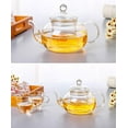 thumbnail image 6 of Glass Teapot 20oz with Infuser,Borosilicate Kettle Set Tea Pot for Loose Tea, Flowering Teas ,Stovetop and Microwavable Safe(600ml), 6 of 12