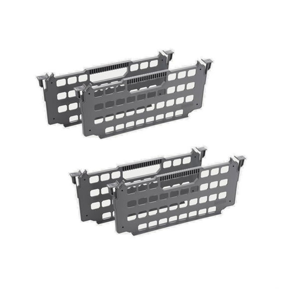 Decked Bed Drawer Divider A0083-4DIV-GRY 8 Inch Height x 19.7 Inch Width; Set Of 4; For Use With Full Size Decked Drawer System; Gray