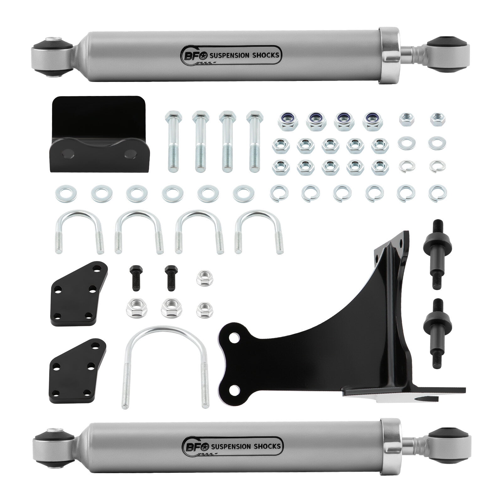 Dual Steering Stabilizer For Ford F250/F350 Super Duty – 2-8 Inch Lift Upgrade, Reduces Bump Steer