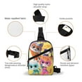 thumbnail image 3 of Super Kitties Crossbody Bag Chest Backpack Compact Foldable Shoulder Sling Bag Chest Bag For Travel, Hiking, 3 of 8