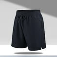 thumbnail image 6 of Zoeecloth Mens Ice Silk Shorts Summer Breathable Casual Sweat Pants for Male Elastic Waist Beach Shorts Classic Shorts M-6XL, 6 of 9