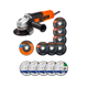 thumbnail image 1 of Combo Esmeriladora Mini Angular Black and Decker G720 11000 RPM 820 W + 5 Discos de Corte Bosch 4 1/2, 1 of 1