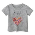 thumbnail image 4 of XDZJLR T-Shirts pour Filles Vêtements de Carnaval pour Enfants Imprimé Coloré Col Rond Manches Courtes 2-3 Ans, 4 of 4