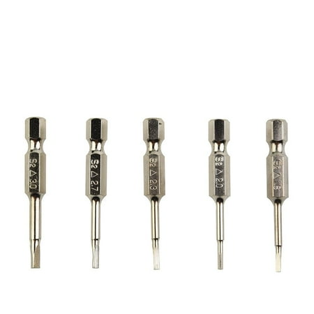 

5 Pcs Magnetic Triangle Head Screwdriver Bits Steel 1/4 Hex Shank 50mm