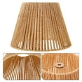 thumbnail image 3 of Shisuyan Iron Frame with Painted Finish Rattan Lamp Shade Khaki 1Pcs 9.8x7.3x5.9in, 3 of 8