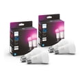 thumbnail image 1 of Bombilla inteligente Philips Hue White and Color Ambiance de 75 W, paquete de 4, 1 of 6