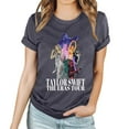 thumbnail image 1 of TayIor Sw1ft Chemises, Tyler Sw1ft Merch, Tyler Sw1ft, Mode Décontractée Imprimée Col Rond Manches Courtes Blouse Femmes Graphique Amateur de Musique TKFASHION Jaune TTG, 1 of 5