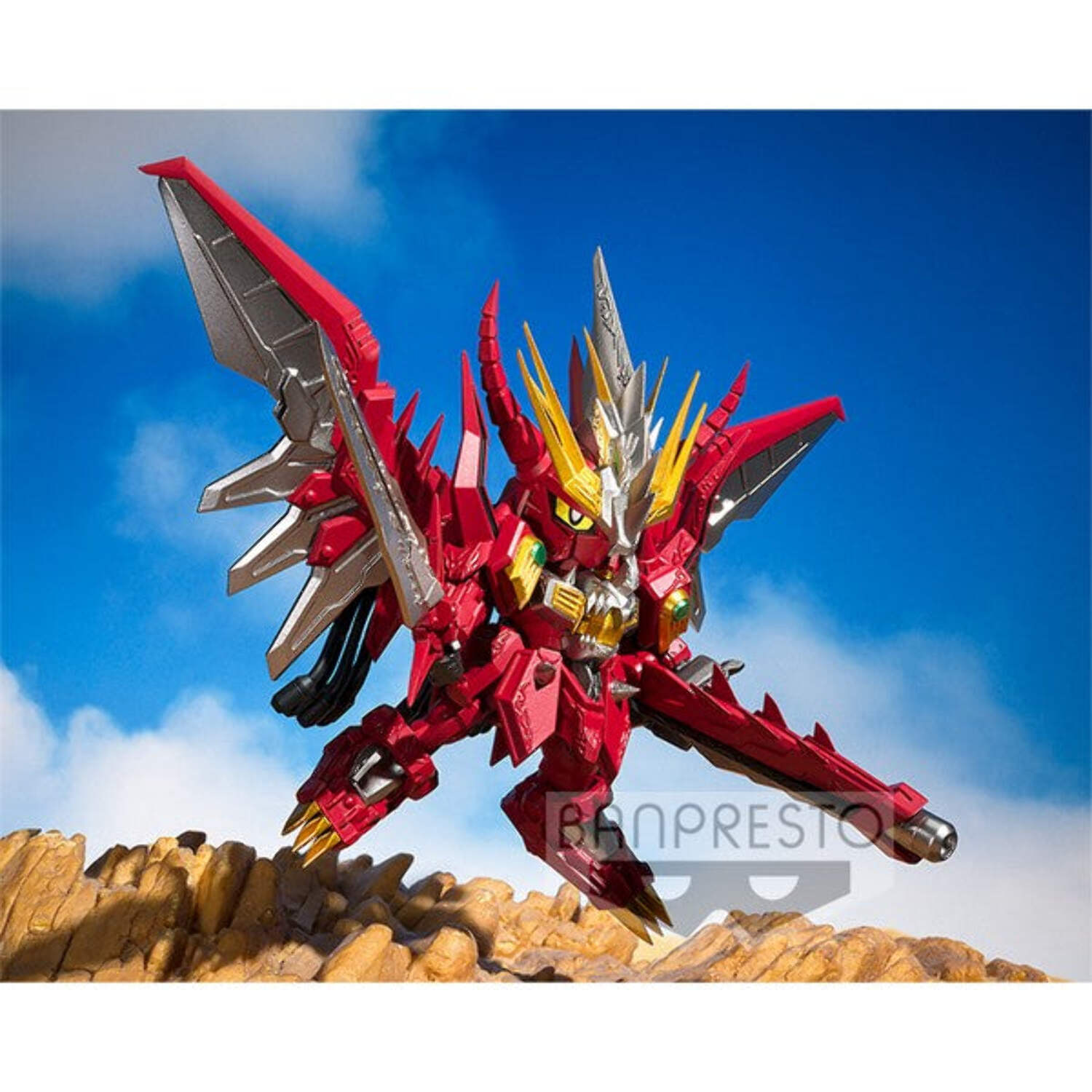 SD Gundam Gundlander Glitter Maisou Red Lander Mini-Figure