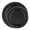 Black with Gold, variant on Smarty Black with Gold Pearl String Round Disposable Plastic Dinnerware Value Set (120 Sets)