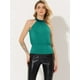 thumbnail image 3 of INSPIRE CHIC Blusa Sin Mangas Lentejuelas Cuello Halter Para Mujer Lago Verde L, 3 of 5