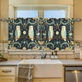 thumbnail image 2 of Yayeee Kitchen Curtains Tier Set of 2 Light Filtering 57"x24" Over Sink Window Panels, Mystical Owls Pattern, 2 of 7