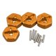 thumbnail image 3 of 16x Mejoras de Adaptador Hexagonal de Cubo de Rueda Combinada de Aleación de Aluminio para 144001, Amarillo, 3 of 10