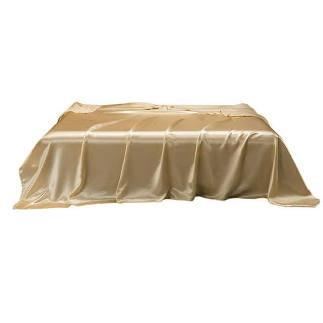 Drap Lavable Couleur Unie Literie en Soie de Luxe