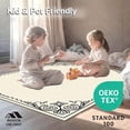 thumbnail image 4 of ODIKA 2'x3' Machine Washable Non-Slip Area Rug, Paisley Flourish Design with Ornamental Border Accents High Traffic Rug, Black, 541689, 4 of 5