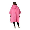 thumbnail image 3 of Frogg Toggs Ultra-Lite2 Rain Poncho for Adults, Packable Emergency Poncho, Pink, One-Size, 3 of 4