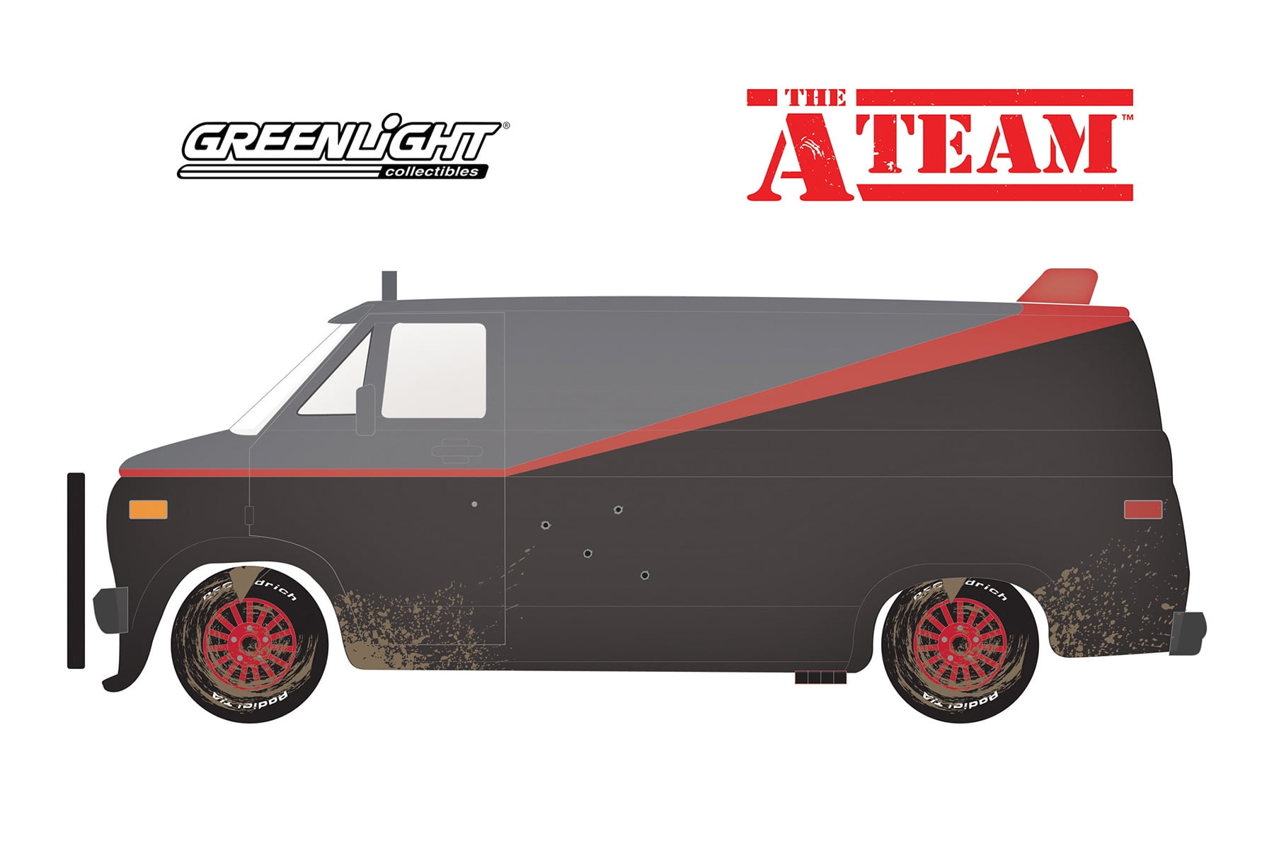 Amazon.com: Greenlight 1:24 Hollywood - The A-Team - 1983
