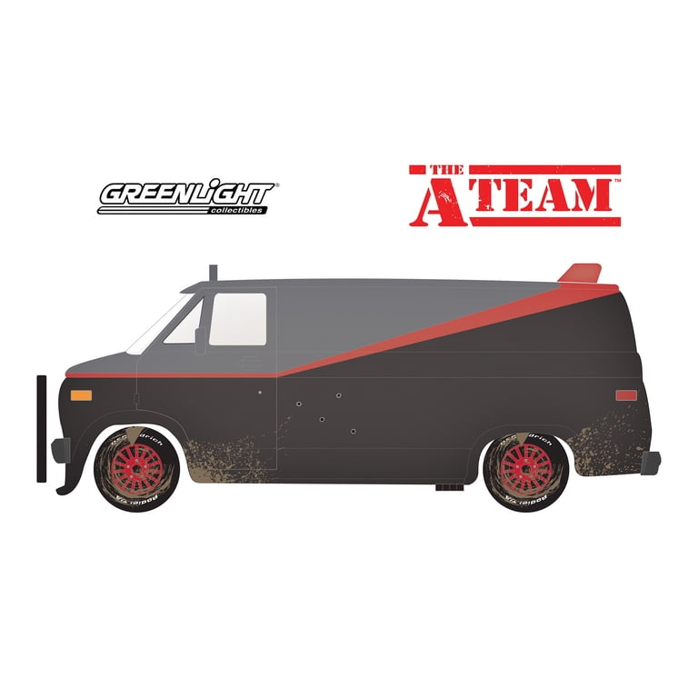 Greenlight 1/12 Scale Model Car 12101 - 1983 GMC Vandura A Team - R.M.Toys Ltd