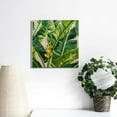 thumbnail image 4 of Fenyluxe Banana Plant Leaves Flower Wall Decor Art for Home Bathroom Ready to Hang 16x16in, 4 of 6