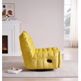 thumbnail image 2 of Lazy Chair , Rotatable Modern Lounge With A Side Pocket, Leisure Upholstered Sofa Chair , Reading Chair For Small Space A01-X1, 2 of 9