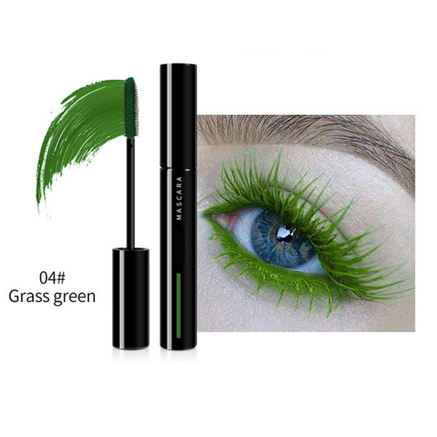 Perversion tøjlerne Springboard Hot Selling Color Mascara English Paper Box Grass Green Portable Colorful  Mascara Lasting Smudgeproof Waterproof Eyelash Cosmetic Great Gifts for  Women Girls New - Walmart.com