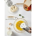 thumbnail image 4 of 6 Speed Hand Mixer with Turbo Boost, Kitchen Immersion Blender for Food Whipping, Egg Beaters Includes 3 Attachments, White, 4 of 8