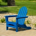 thumbnail image 7 of DuroGreen 5-Pc Folding Adirondack Chair Set, 2 Chairs, 2 Ottomans, and 1 Side Table Made With All-Weather Tangent Lumber, Oversized, High End Patio Furniture, No Maintenance, USA Made, Royal Blue, 7 of 7