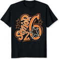 thumbnail image 2 of 100% Cotton Senior 2026 Class Graduation Gift For High School Students Orange Star Design T-Shirt, 2 of 5