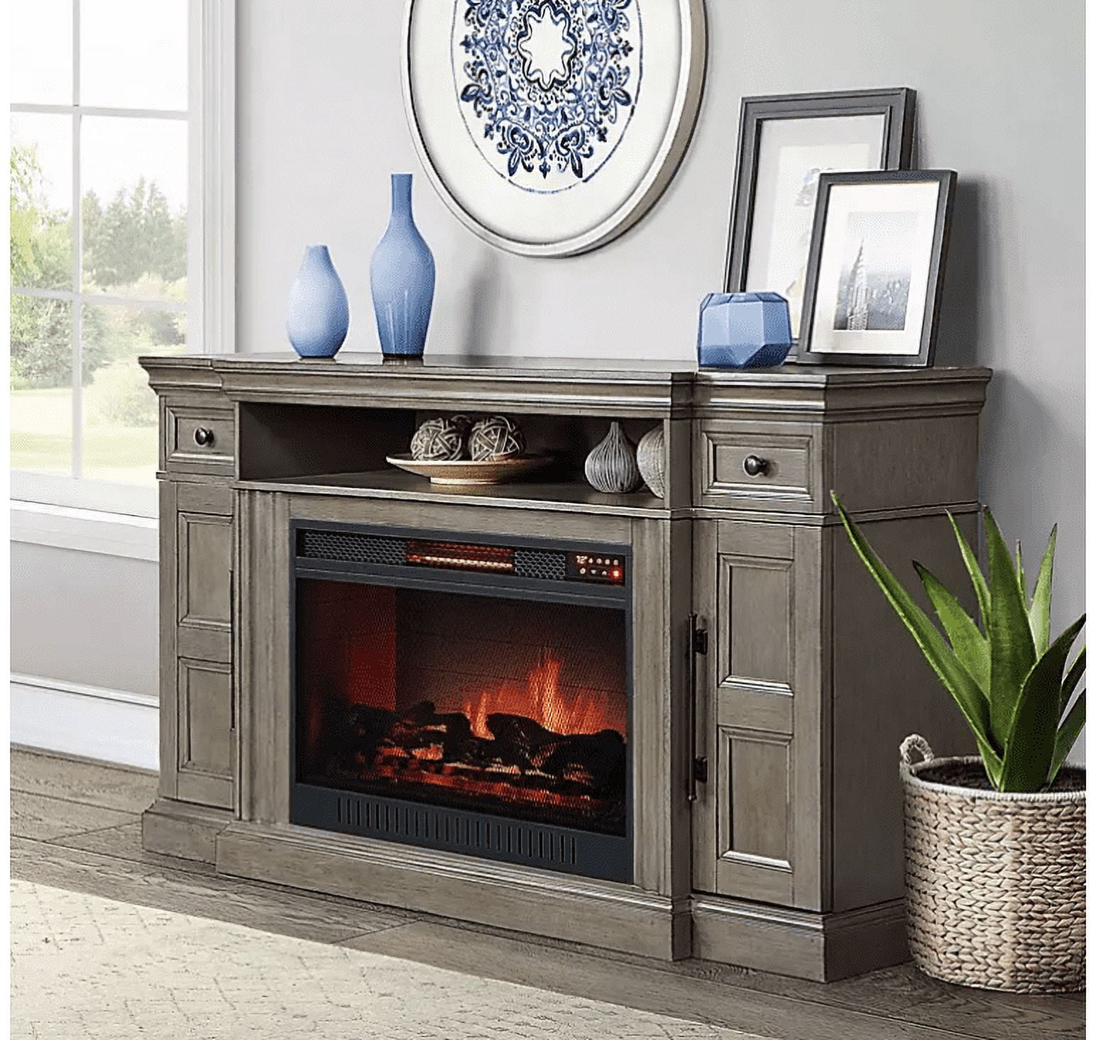 Manhattan SMFPC-33-2-BR-E Media Fireplace, TVs up to 75 u0026 100 lbs. -  Walmart.com